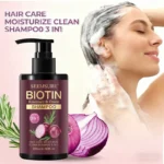 3-in-1 Biotin Shampoo for Cleansing, Nourishing & Repairing Hair