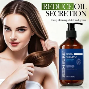 Biotin Shampoo for Hair Growth & Repair, Deep Cleansing & Oil Control, Nourishes Scalp with Rosemary
