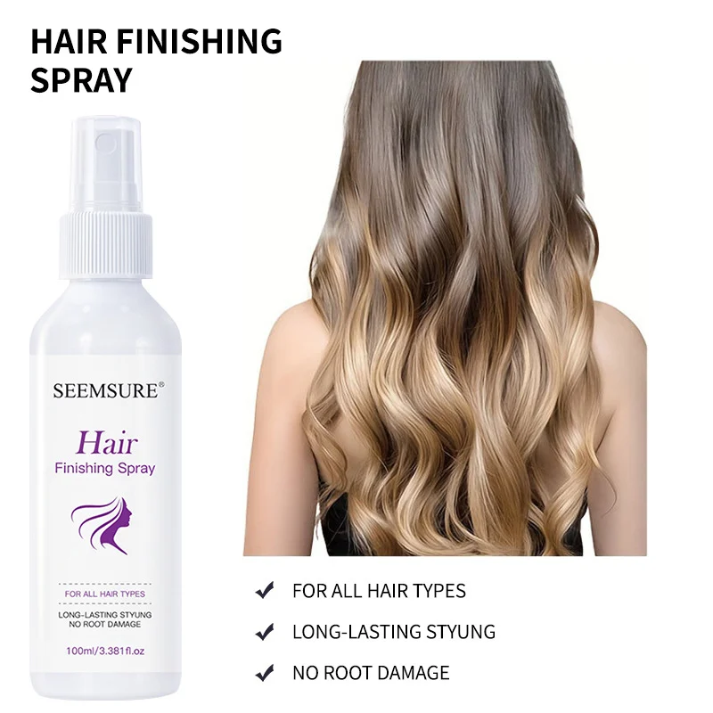 Hair Finishing Spray Professional Long-Lasting Styling Hold No Root Damage