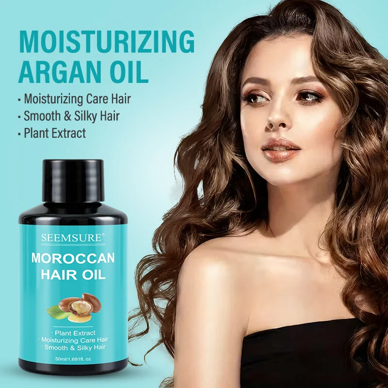 Moroccan Argan Hair Oil 50ml - Deep Nourishing & Repair for Dry, Frizzy Hair