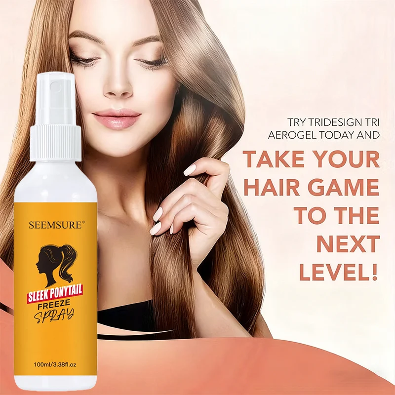 Ponytail Sleek Freeze Spray Nourishing Hair Care for Dry Frizz Smooth Styling