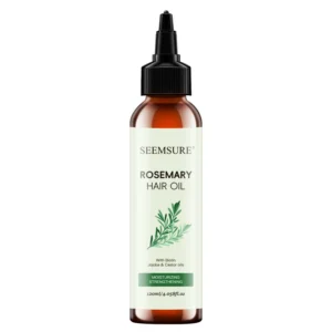 Rosemary Hair Oil 120ml Nourishing Treatment for Dry Frizzy Hair with Biotin Jojoba & Castor Oils